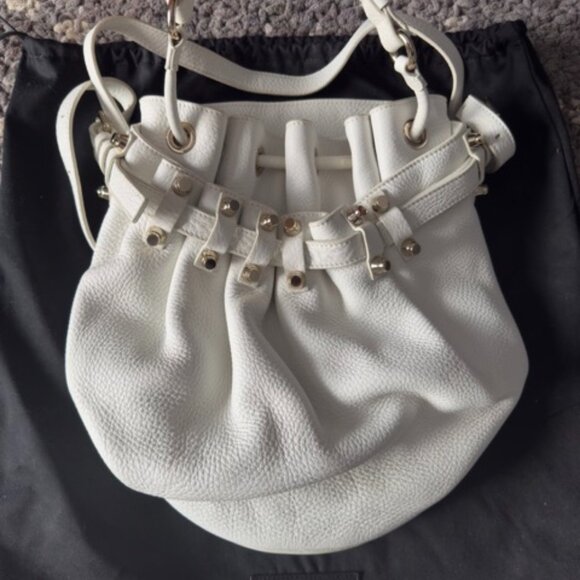 Alexander Wang Handbags - Alexander Wang Diego Medium Bucket Bag- White (Authentic)